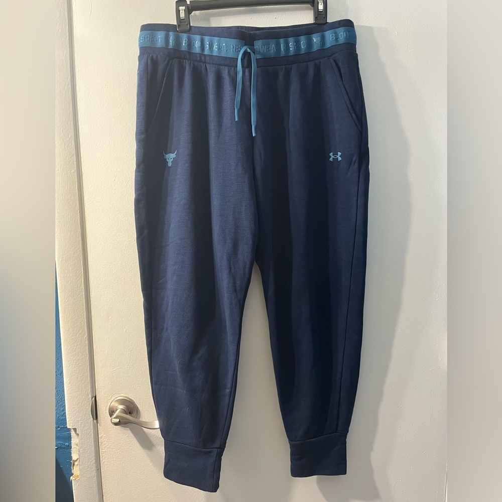 Under Armour Dark Blue Sweatpants with Sky Blue Details